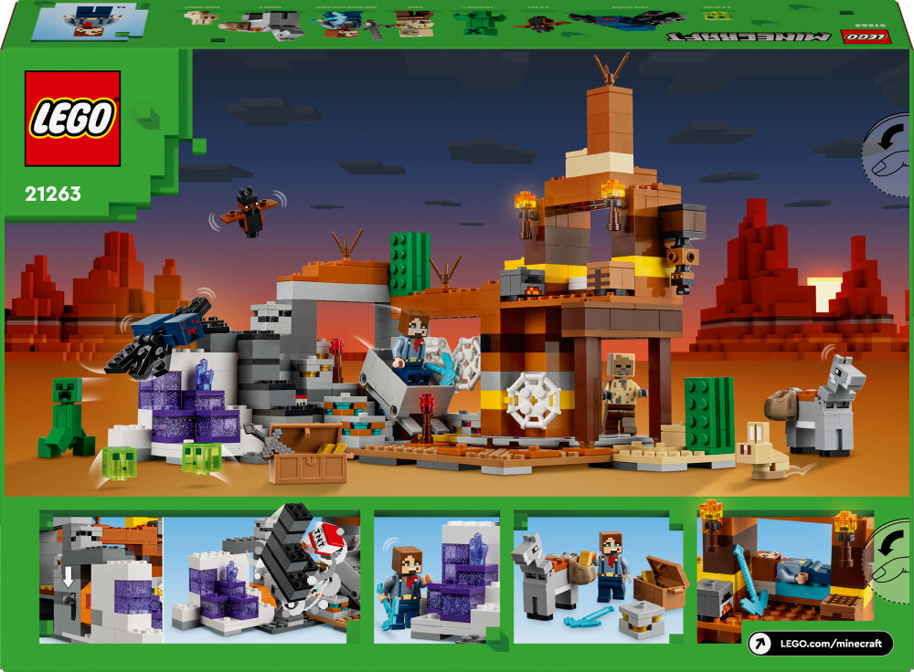 LEGO Minecraft - De woestenijmijnschacht 8+