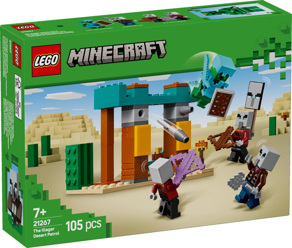 LEGO Minecraft - De Illagers in de woestijn 7+