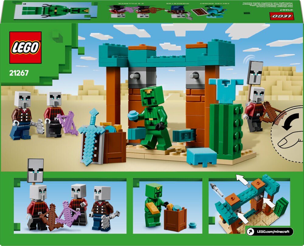 LEGO Minecraft - De Illagers in de woestijn 7+