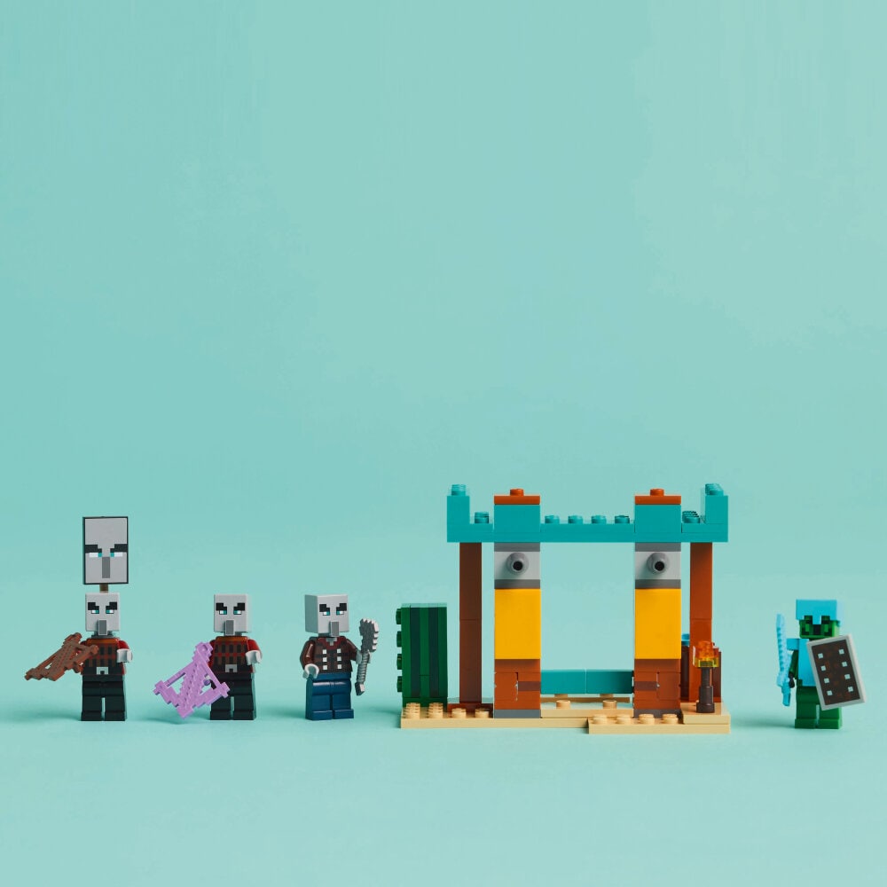 LEGO Minecraft - De Illagers in de woestijn 7+