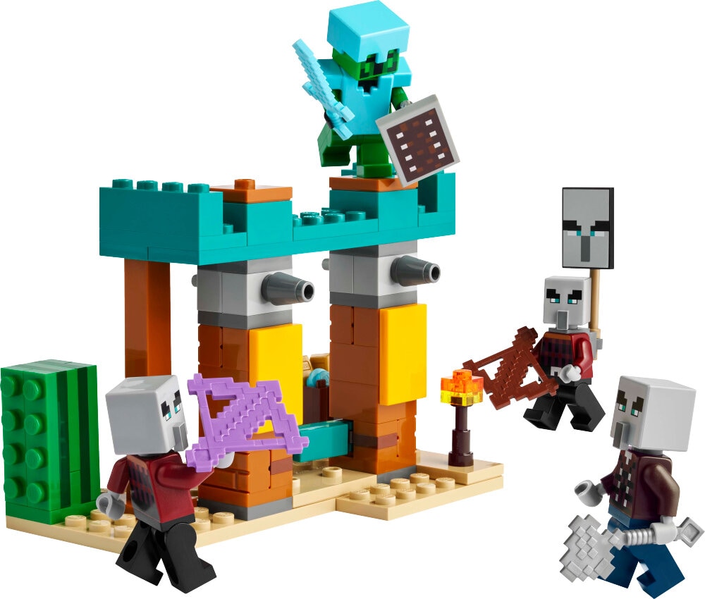 LEGO Minecraft - De Illagers in de woestijn 7+