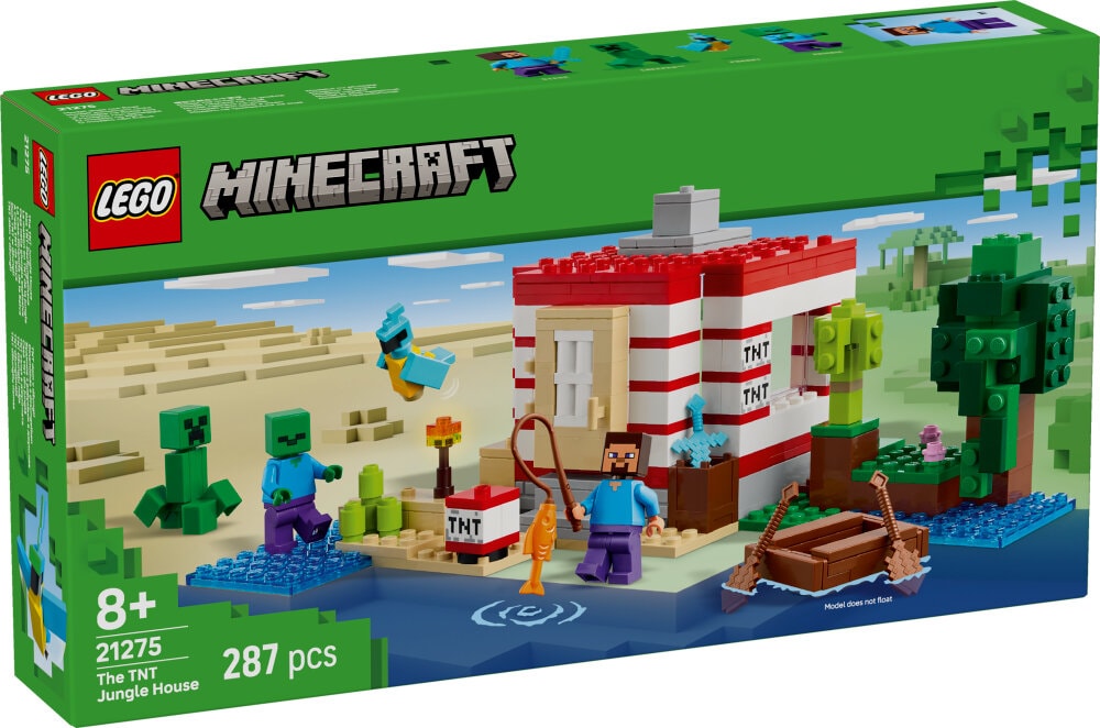 LEGO Minecraft - Het TNT junglehuis 8+