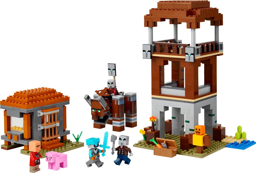 LEGO Minecraft - De Plunderaar buitenpost en Verwoester 9+