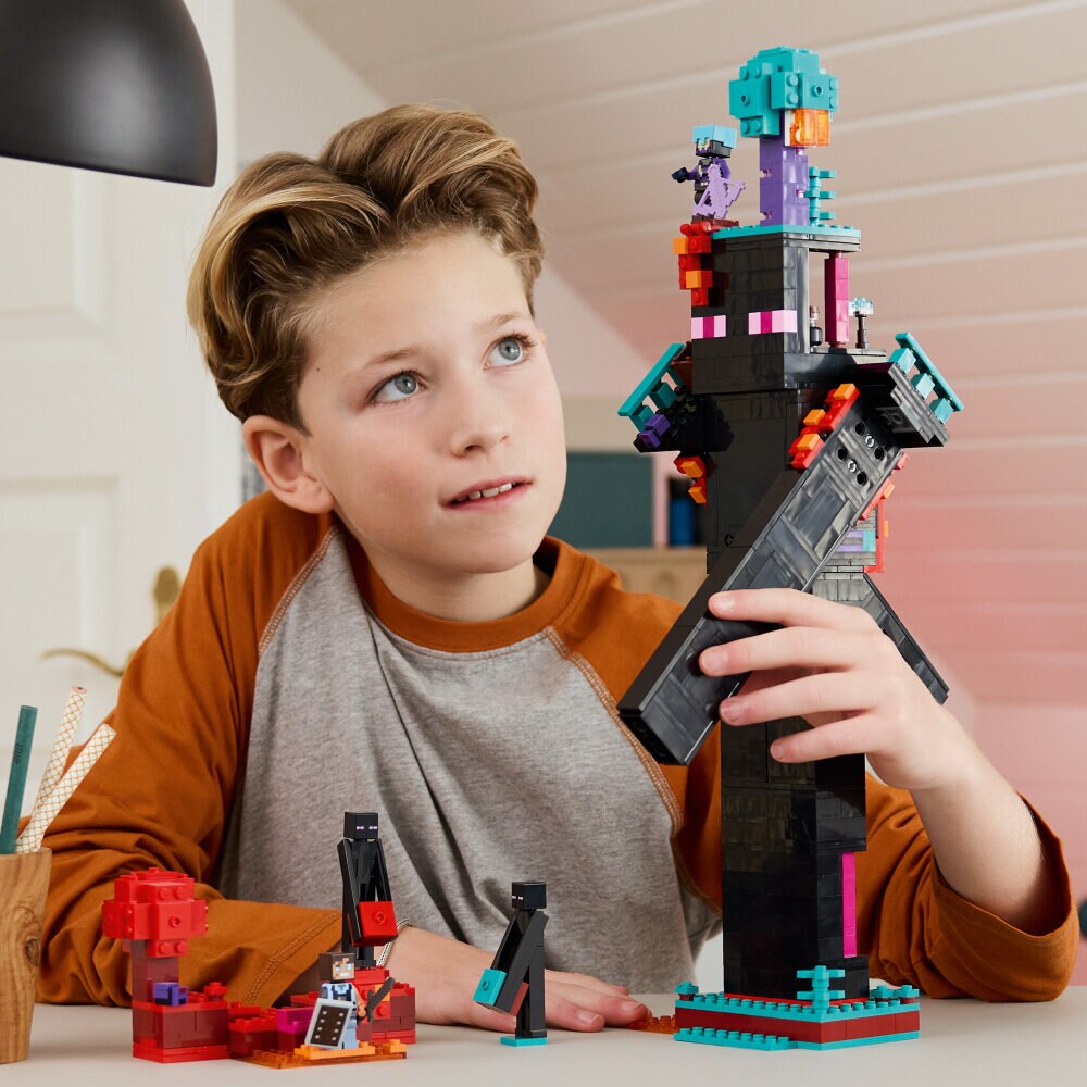 LEGO Minecraft - De Enderman toren 9+