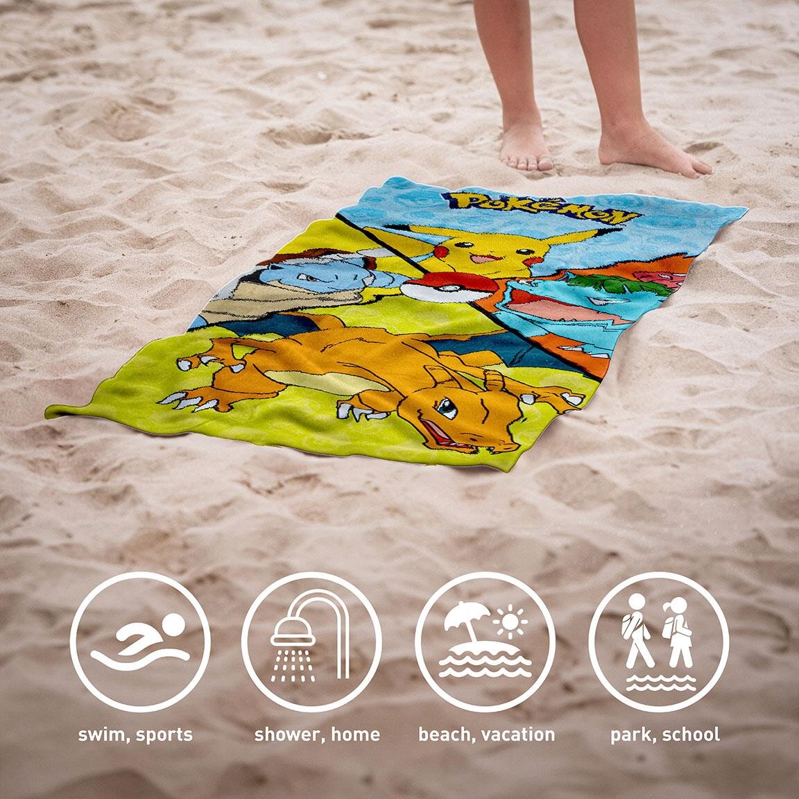 Pokémon - Katoenen Handdoek 70 x 140 cm