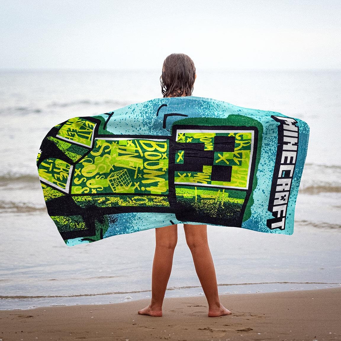 Minecraft - Katoenen Handdoek 70 x 140 cm