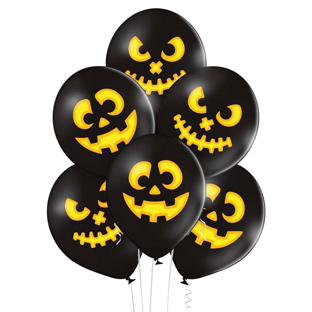 Ballonnen Scary Pumpkin 8 stuks