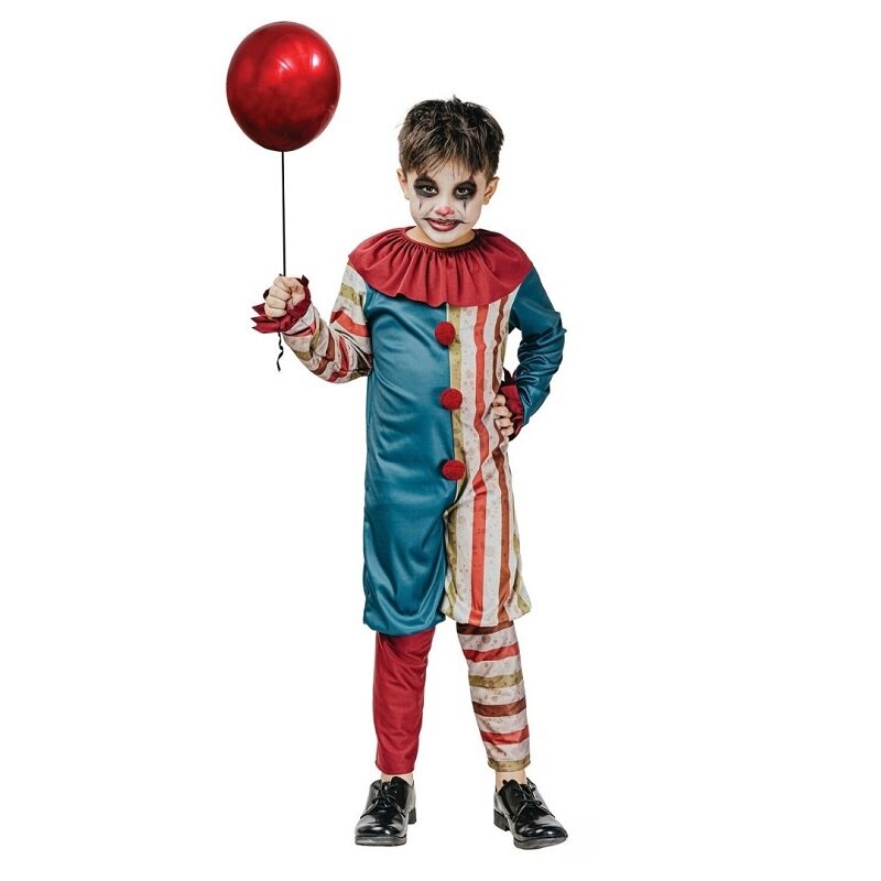 Vintage Clown Kostuum Kind 10-12 jaar (130-140 cm)