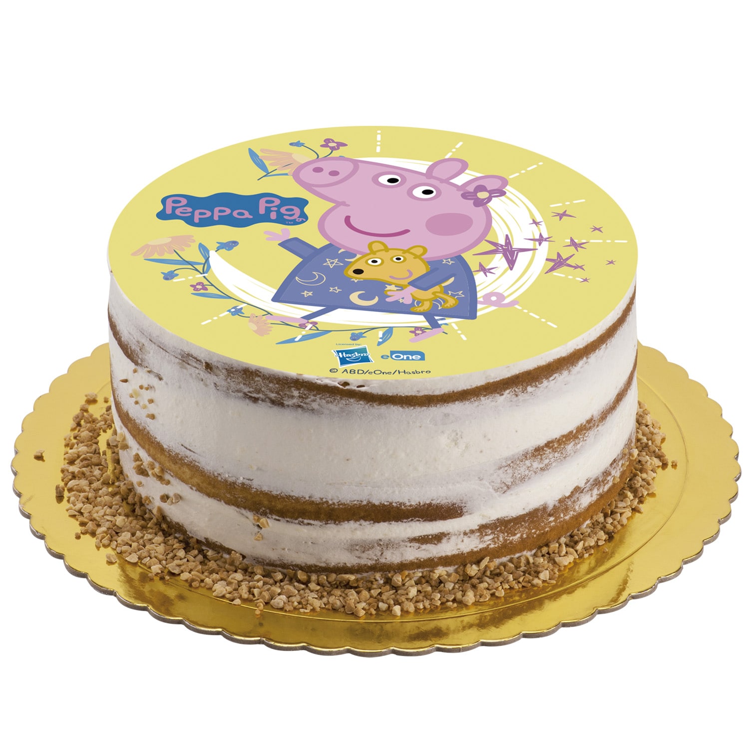 Taartprint Peppa Pig - Suikervrije fondant 15,5 cm