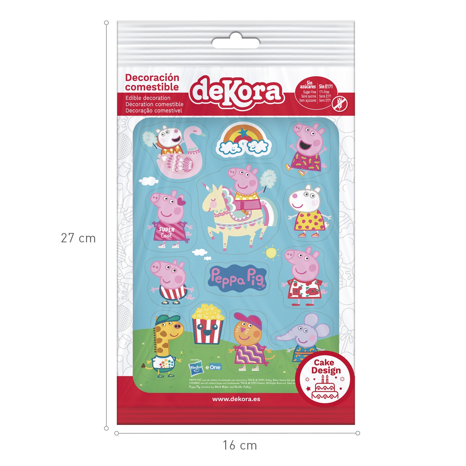 Peppa Pig - Suikerdecoraties 13 stuks