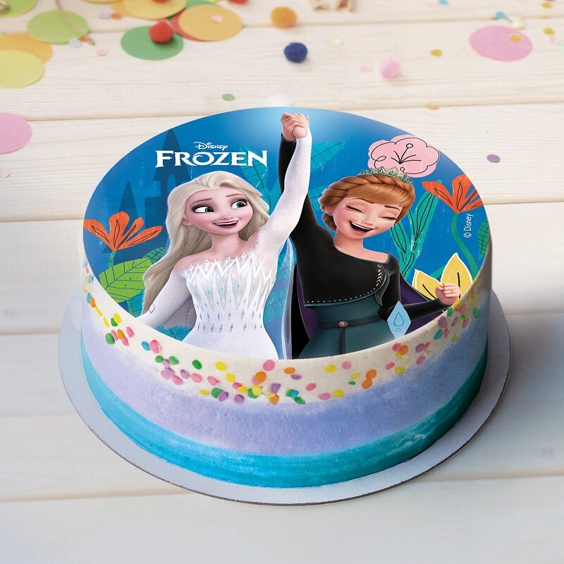 Taartprint Frozen 2 - Fondant 15,5 cm