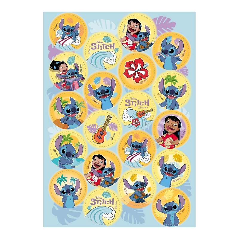 Lilo & Stitch - Eetbare Cupcake Decoraties Fondant 20-pack