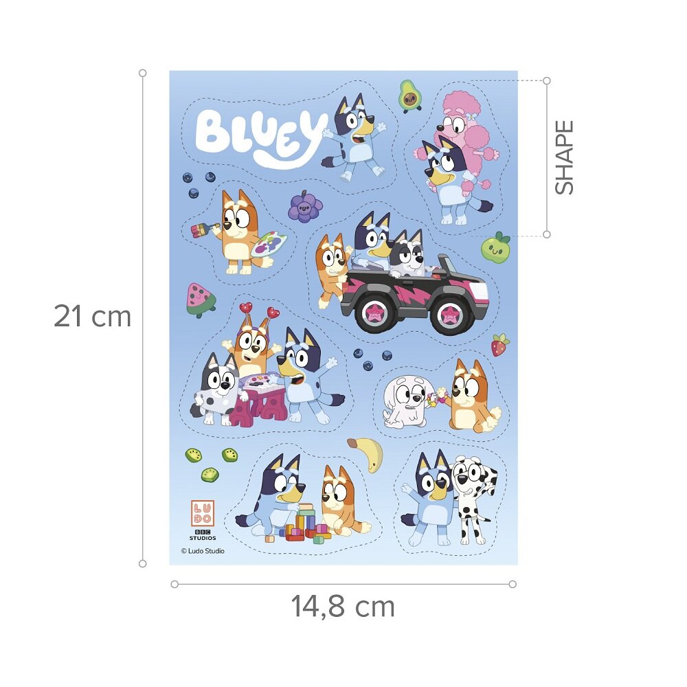 Bluey Suikerdecoraties 8 stuks