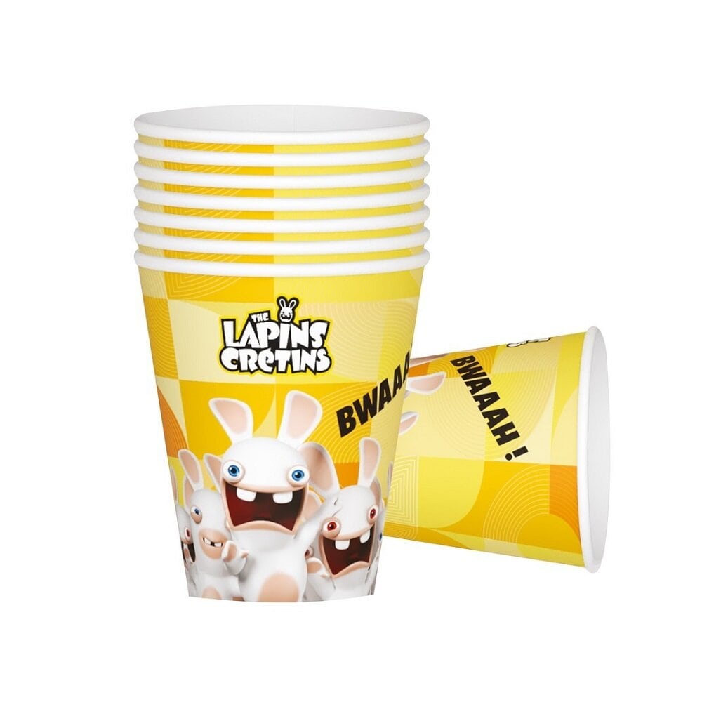 Rabbids - Papieren bekers 8 stuks