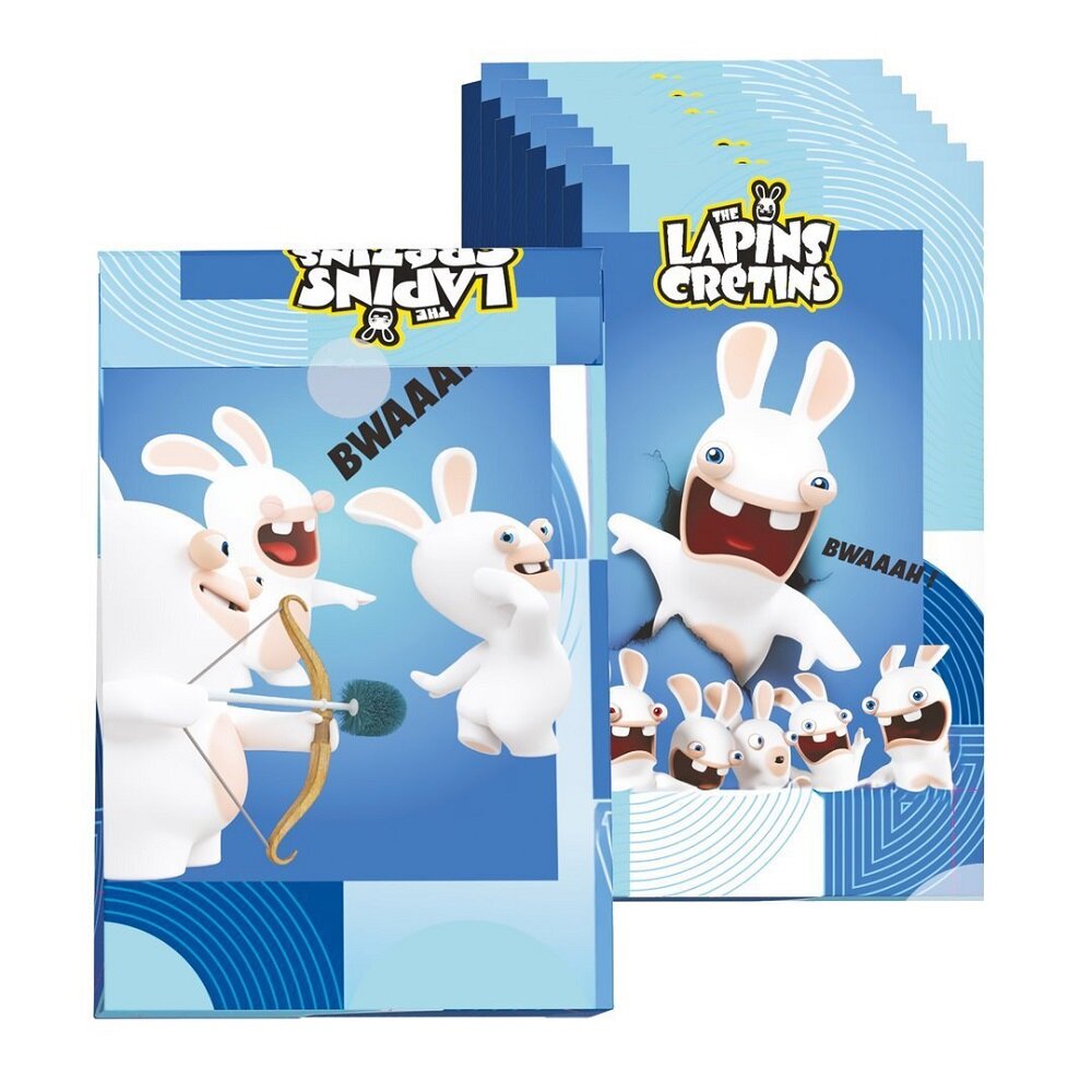 Rabbids - Papieren uitdeelzakjes 8 stuks