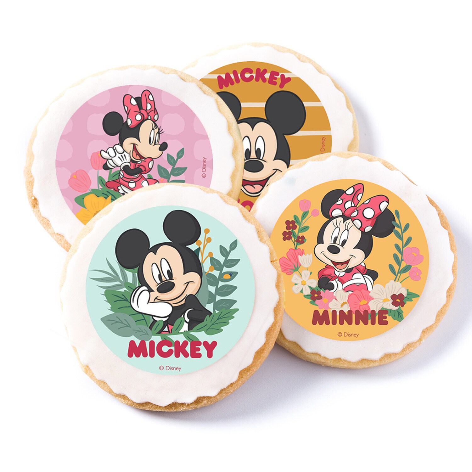 Mickey Mouse - Eetbare cupcake-decoraties fondant 6 stuks