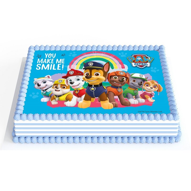 Taartprint Paw Patrol - Fondant 15 x 21 cm