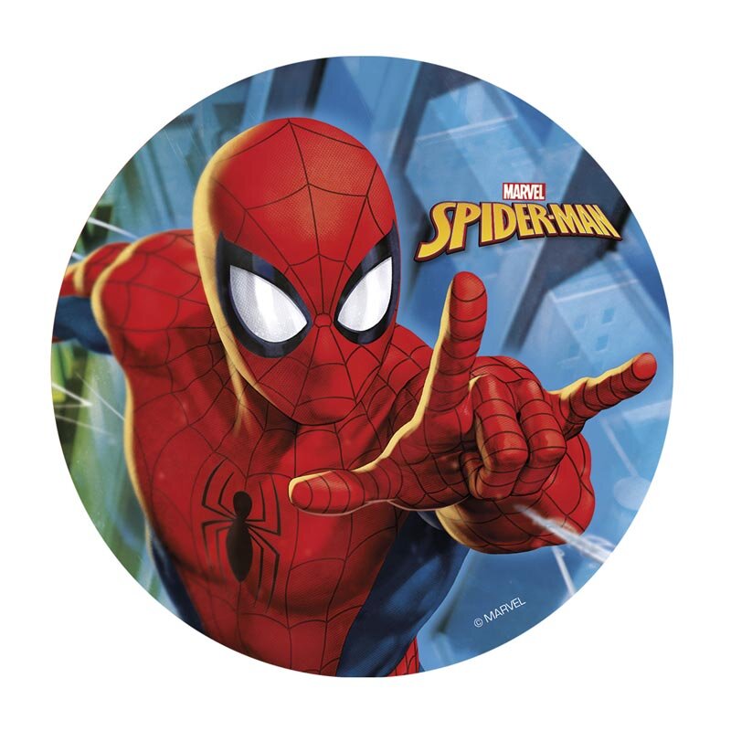 Taartprint Spiderman - Fondant 20 cm