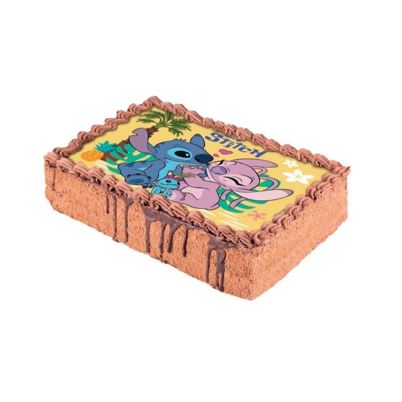 Taartprint Lilo & Stitch - Fondant 15 x 21 cm