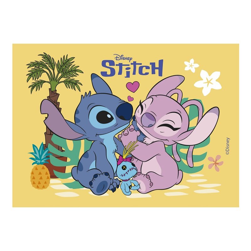 Taartprint Lilo & Stitch - Fondant 15 x 21 cm