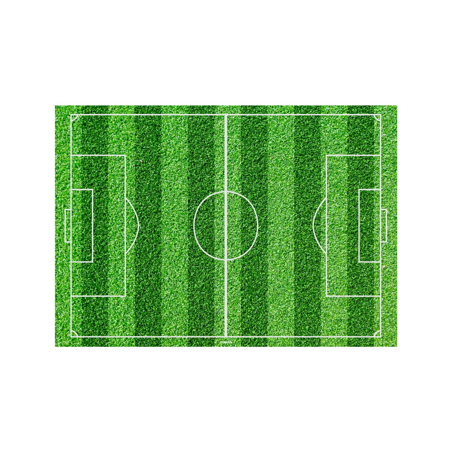 Taartprint Voetbalveld - Fondant 15 x 21 cm