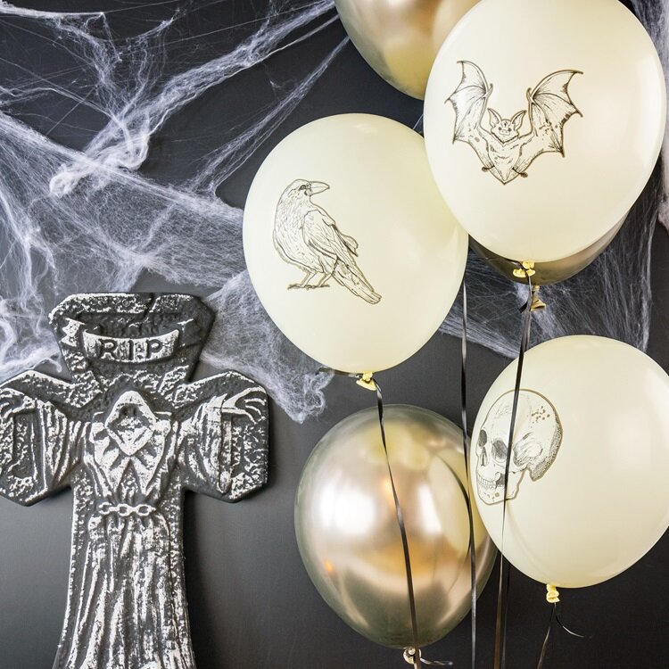 Halloweenballonnen Creepy Curiosities 6 stuks