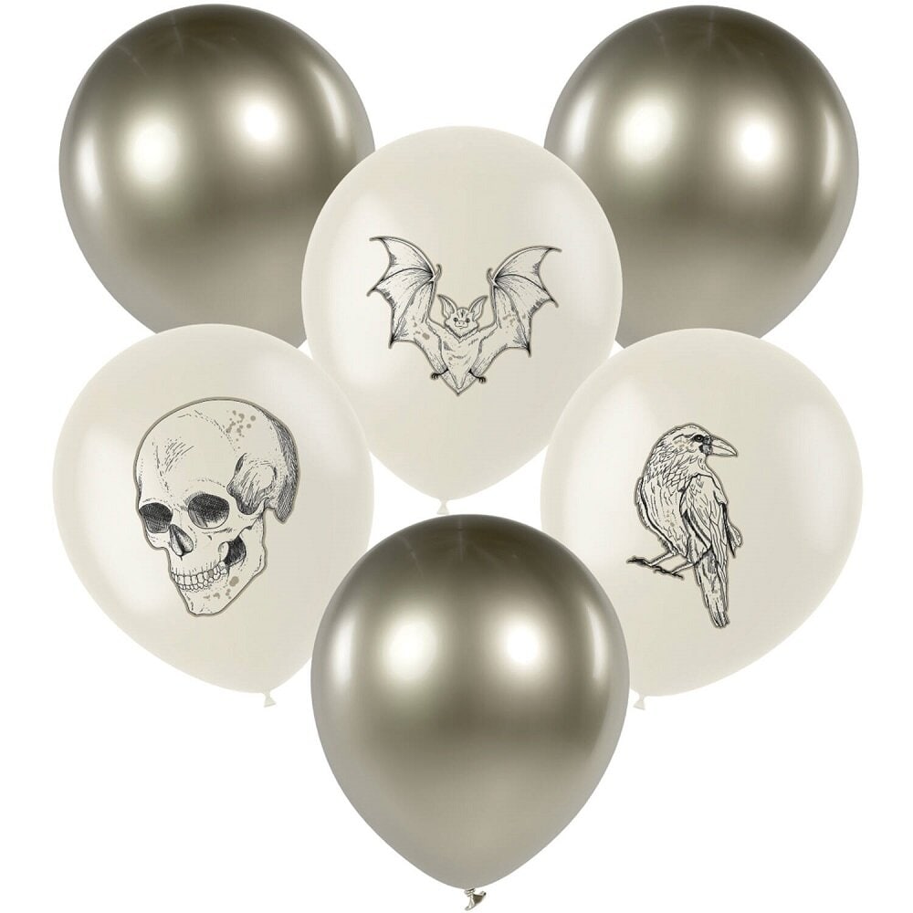 Halloweenballonnen Creepy Curiosities 6 stuks