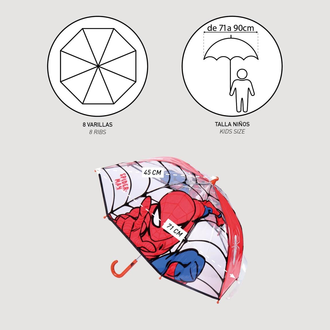 Spider-Man Kinderparaplu