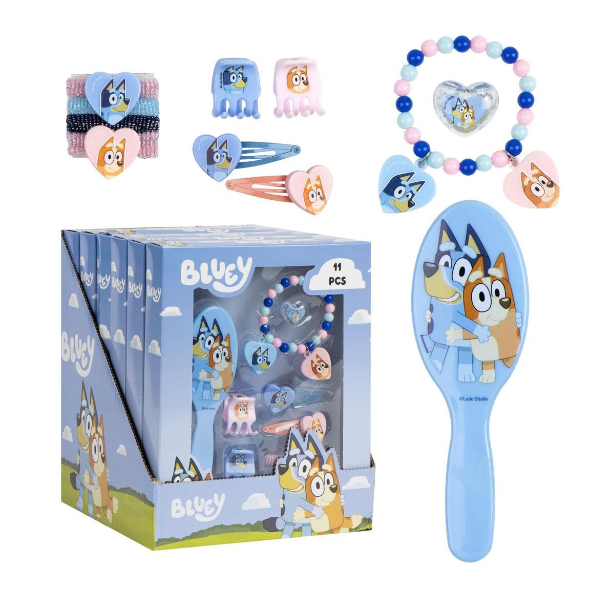 Bluey - Haarborstel & Sieraden