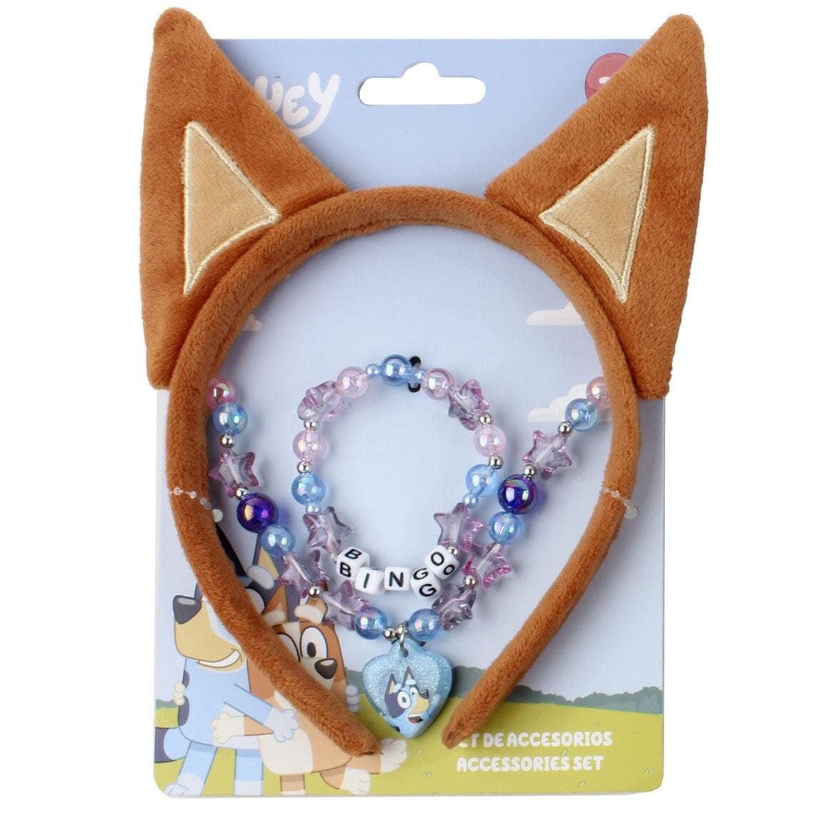 Bluey Bingo - Diadeem, Armbandje & Halsketting