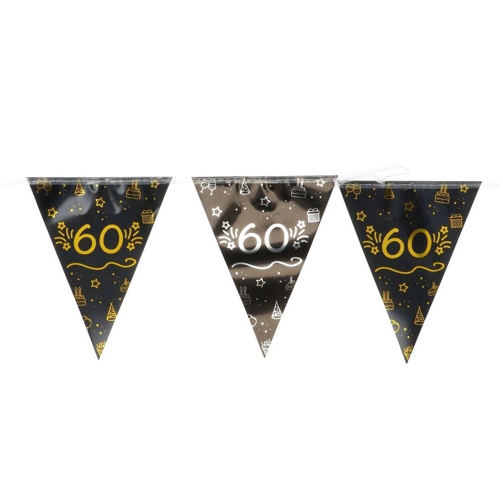 Vlaggenlijn Zwart & Goud 60 jaar