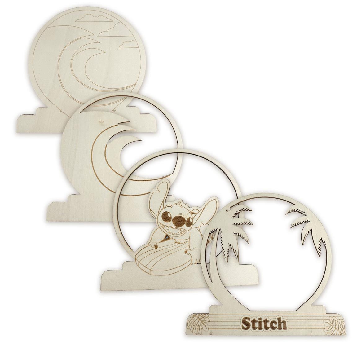 Lilo & Stitch - 3D-houten figuur om te verven