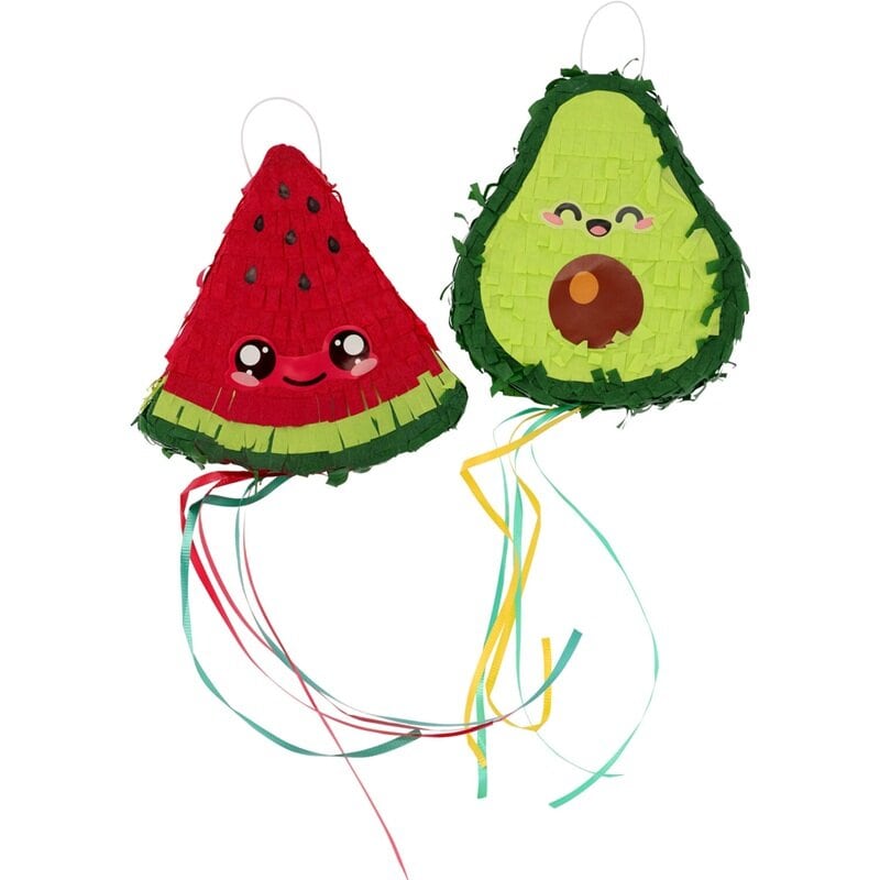 Mini Piñatas Kawaii Avocado & Meloen