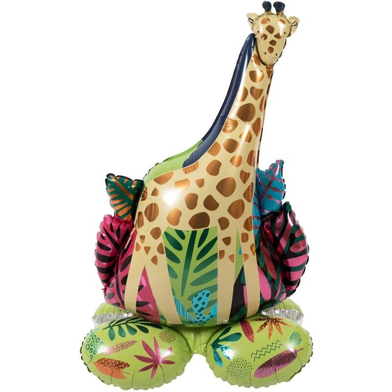 Folieballon Vrijstaande Giraffe 53 x 79 cm