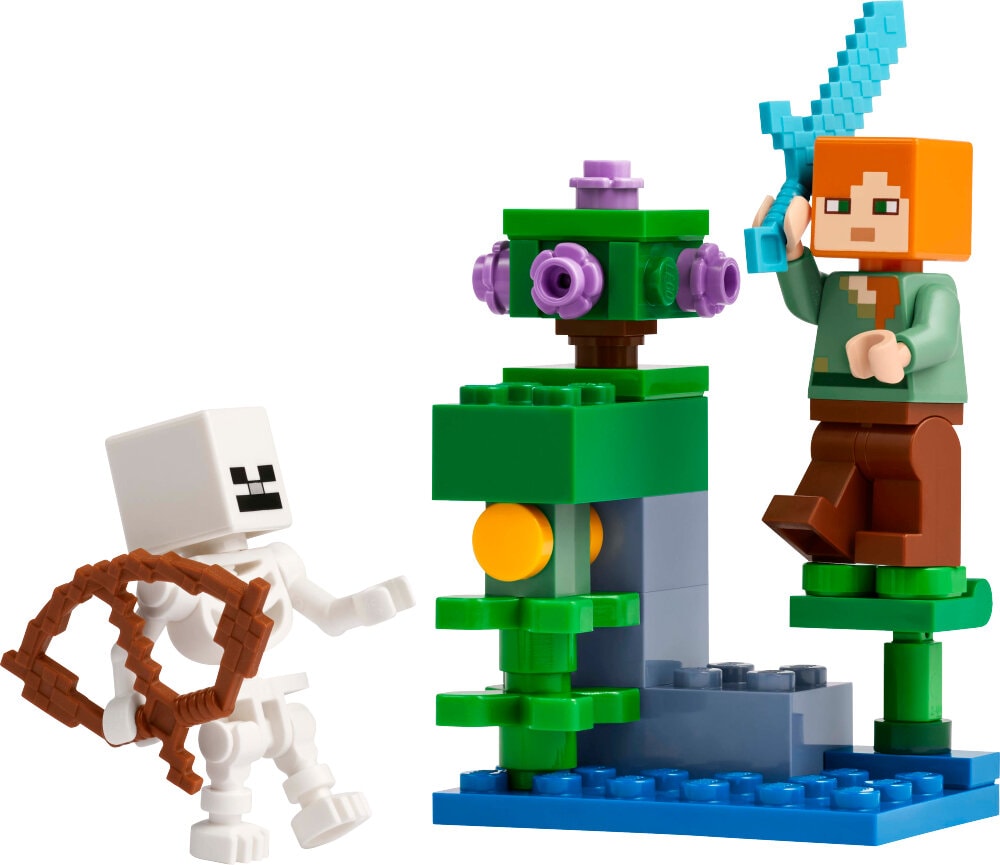LEGO Minecraft - Duel bij de weelderige grot 6+