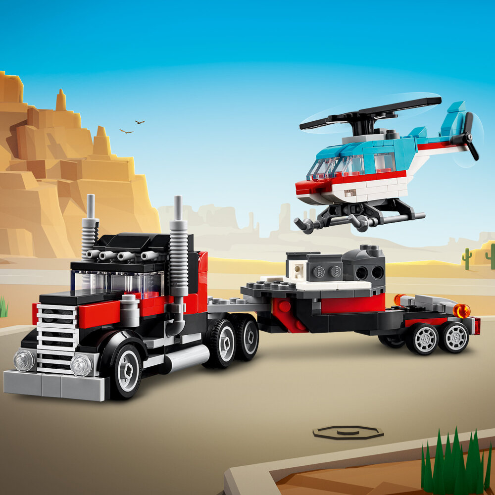 LEGO Creator - Truck met helikopter 7+