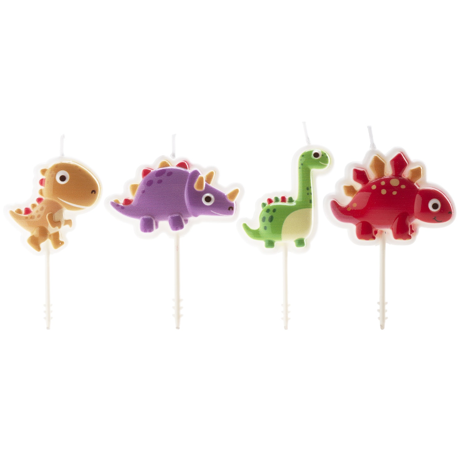 Dino Taartkaarsjes 4 stuks