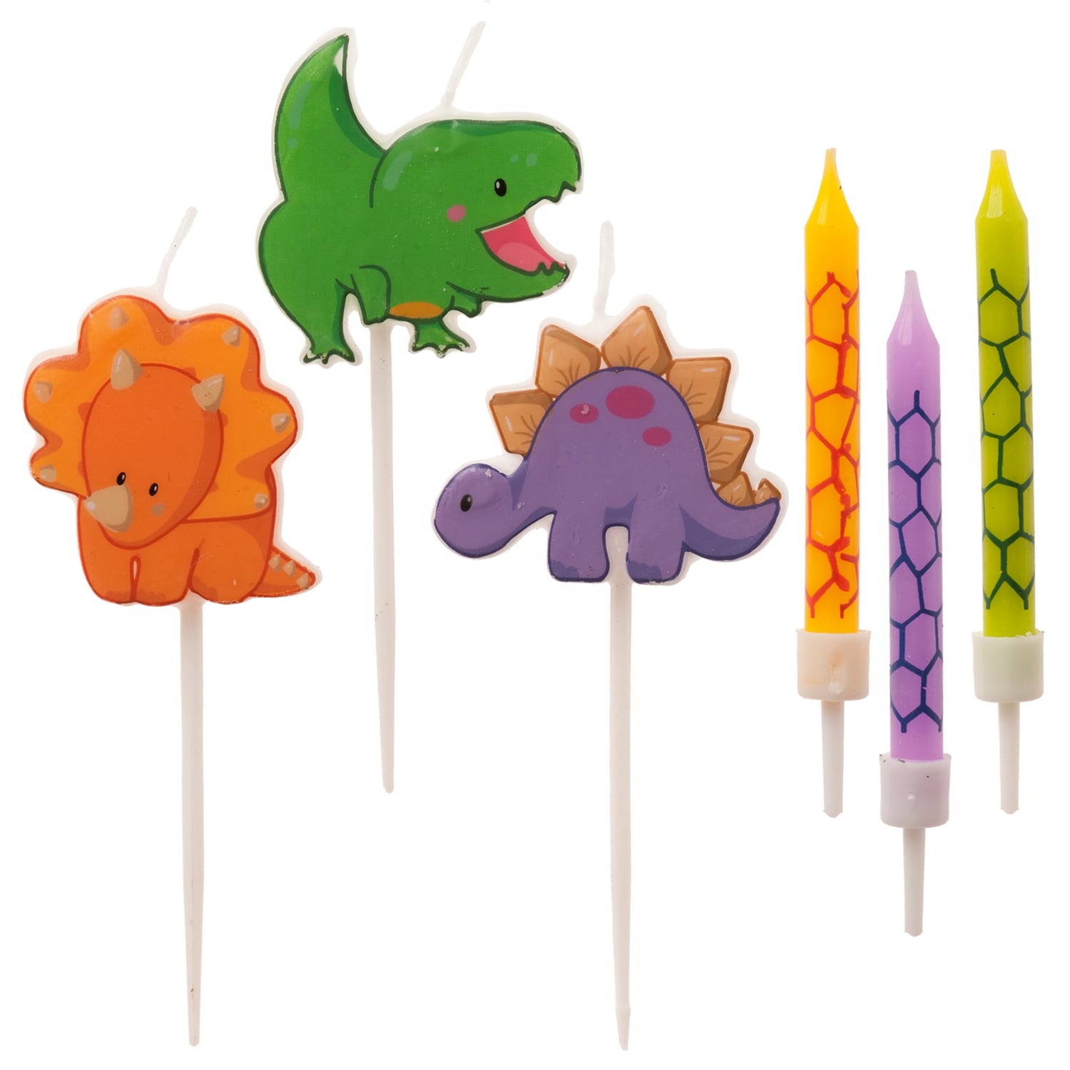 Taartkaarsjes Dinosaurus 15 stuks