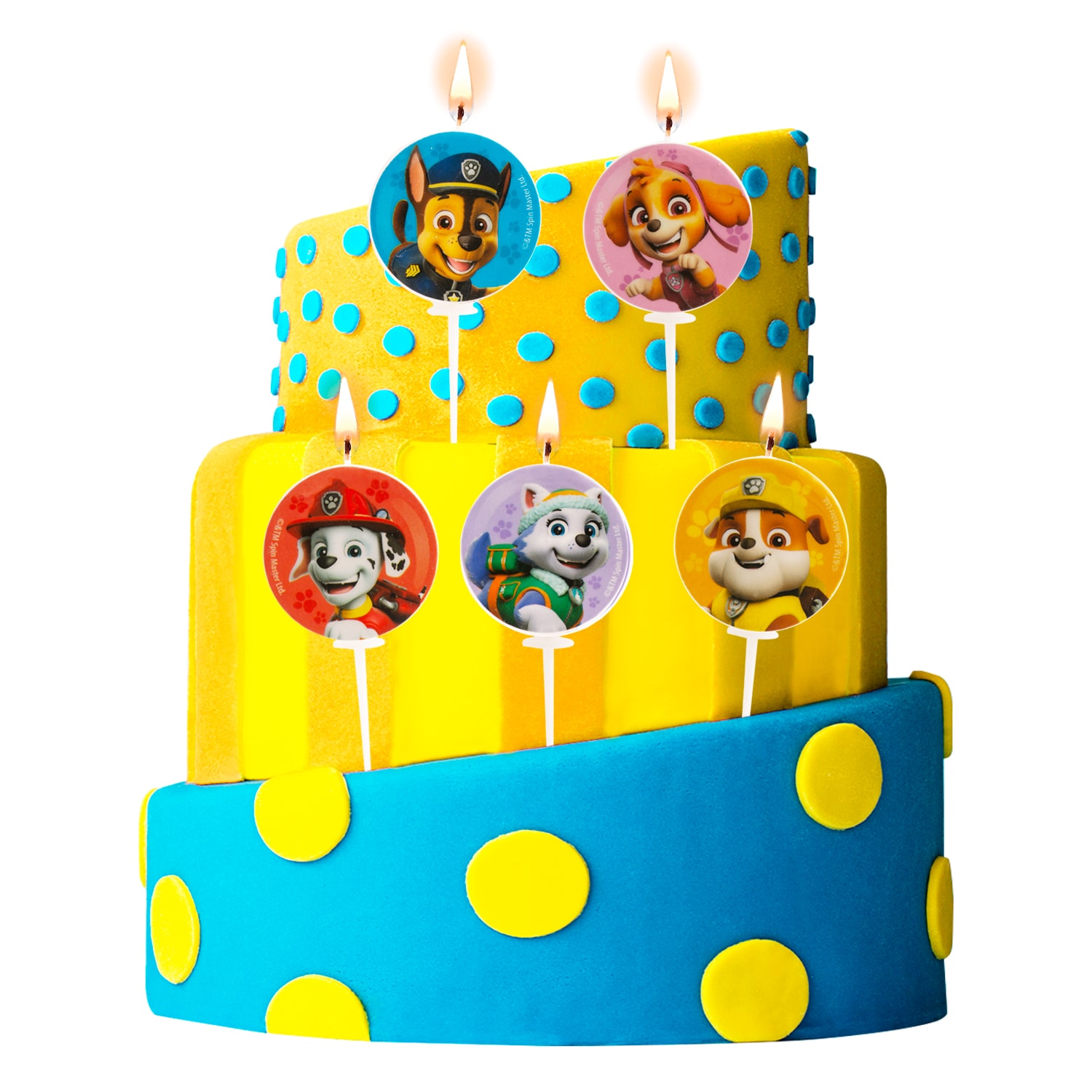 Paw Patrol - Taartkaarsjes 5 stuks