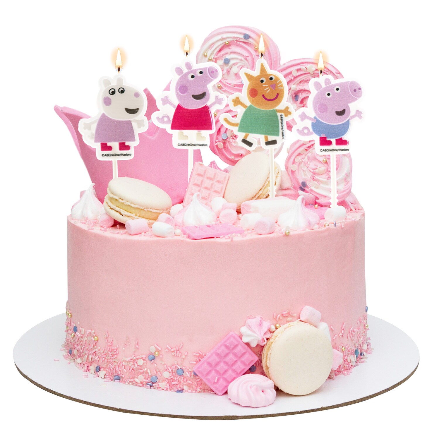 Peppa Pig - Taartkaars Picks 4 stuks