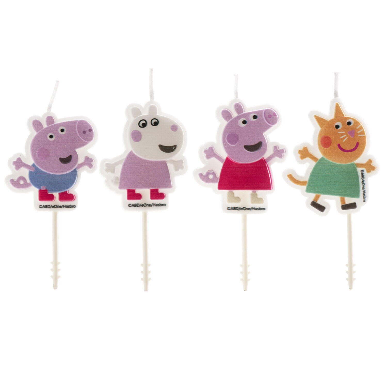 Peppa Pig - Taartkaars Picks 4 stuks