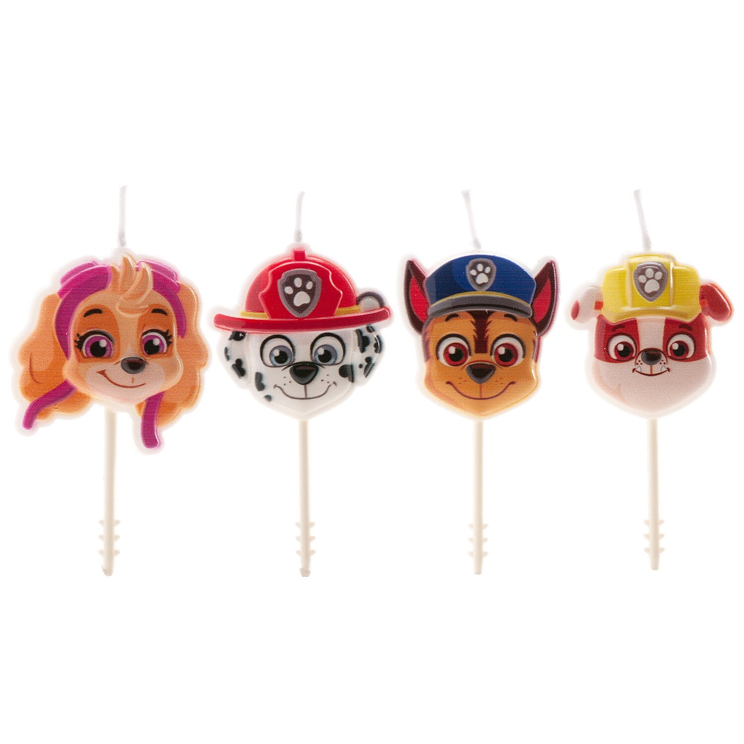 Paw Patrol - Taartkaars Picks 4 stuks