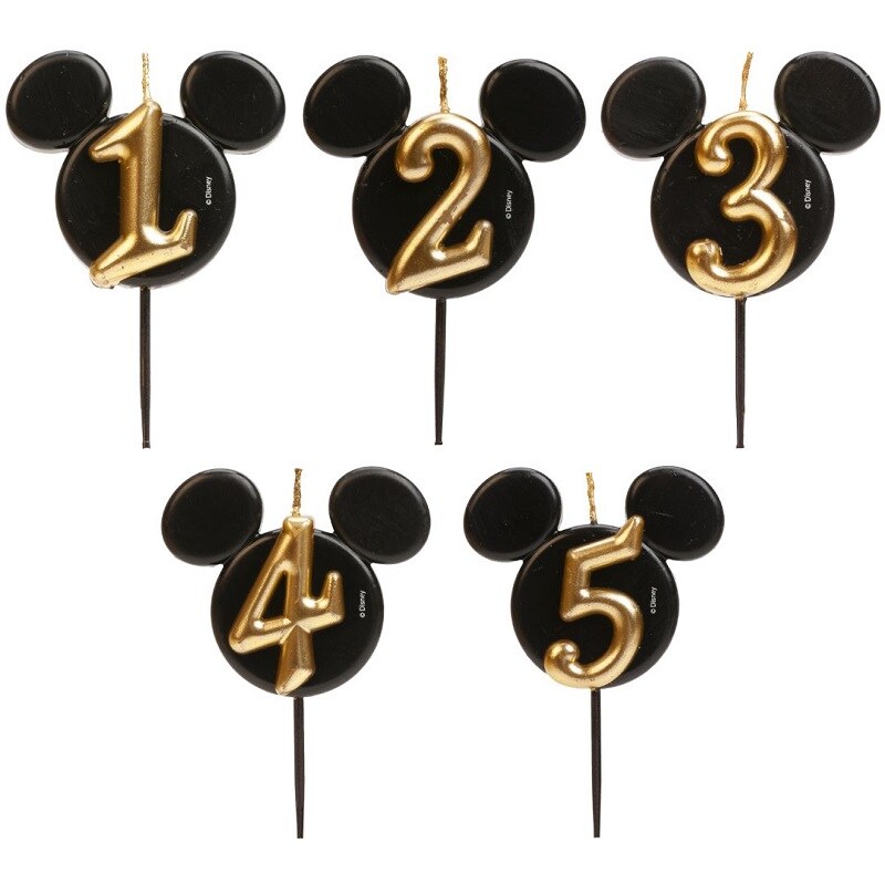 Disney Mickey Mouse Cijferkaarsen 1-5 jaar