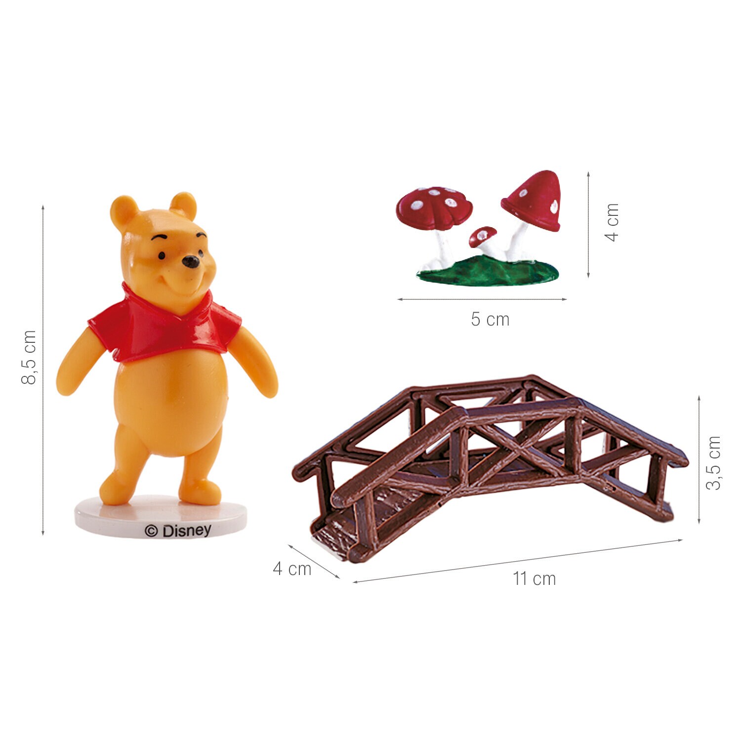 Winnie de Poeh Taartdecoratieset