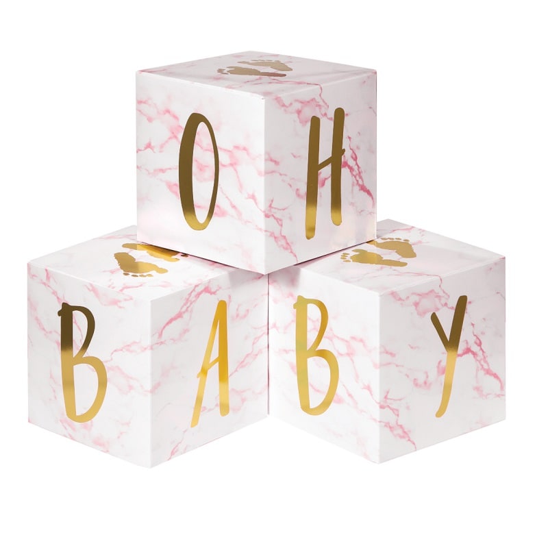 Oh Baby - Tafeldecoraties roze 3 stuks