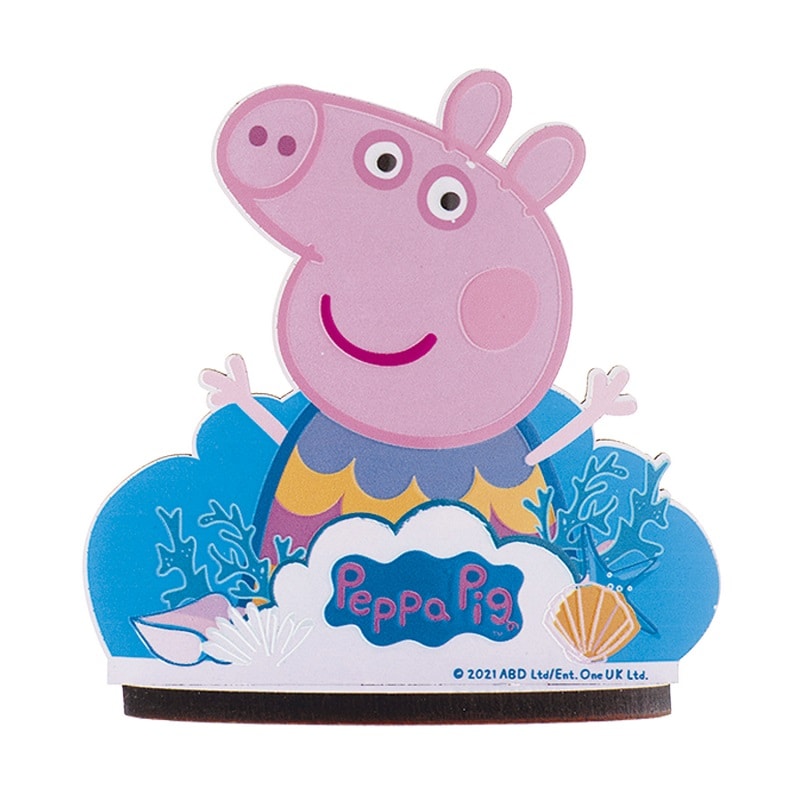 Taartdecoratie in hout - Peppa Pig 12 cm