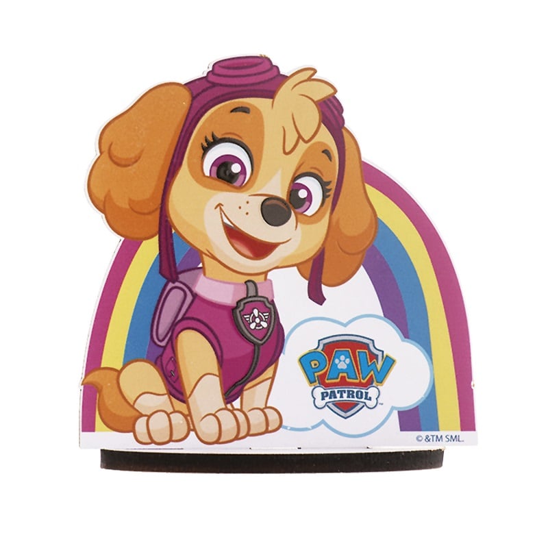 Taartdecoratie in hout - Paw Patrol Skye 12 cm