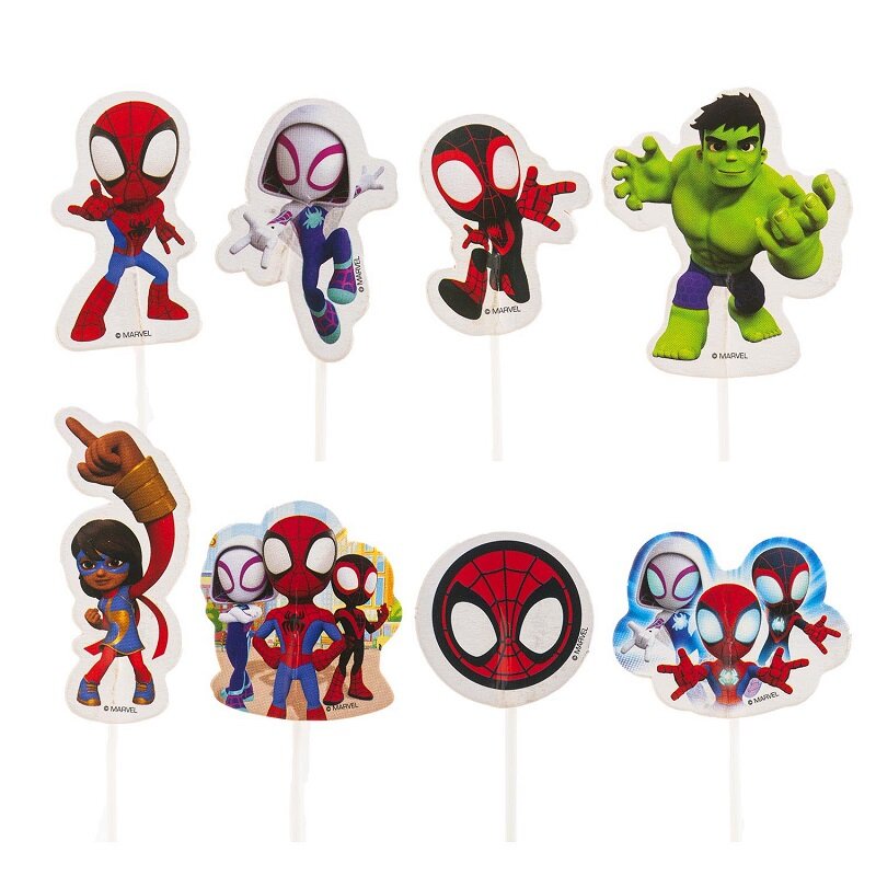 Spidey - Caketoppers 16 stuks