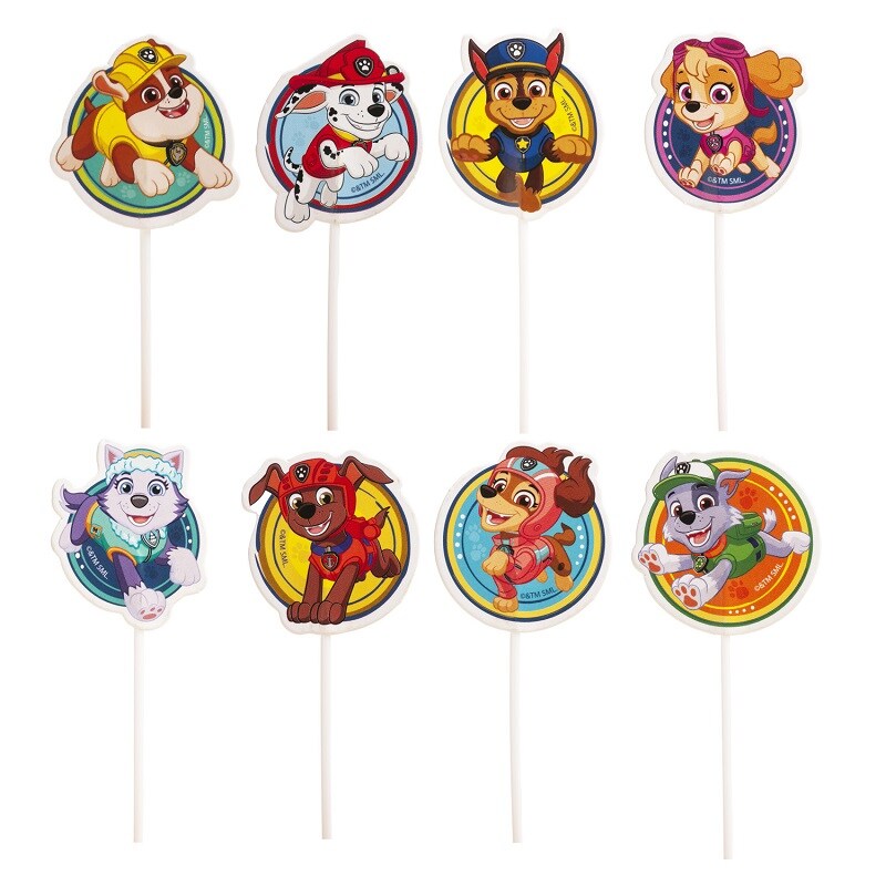 Paw Patrol - Caketoppers 16 stuks