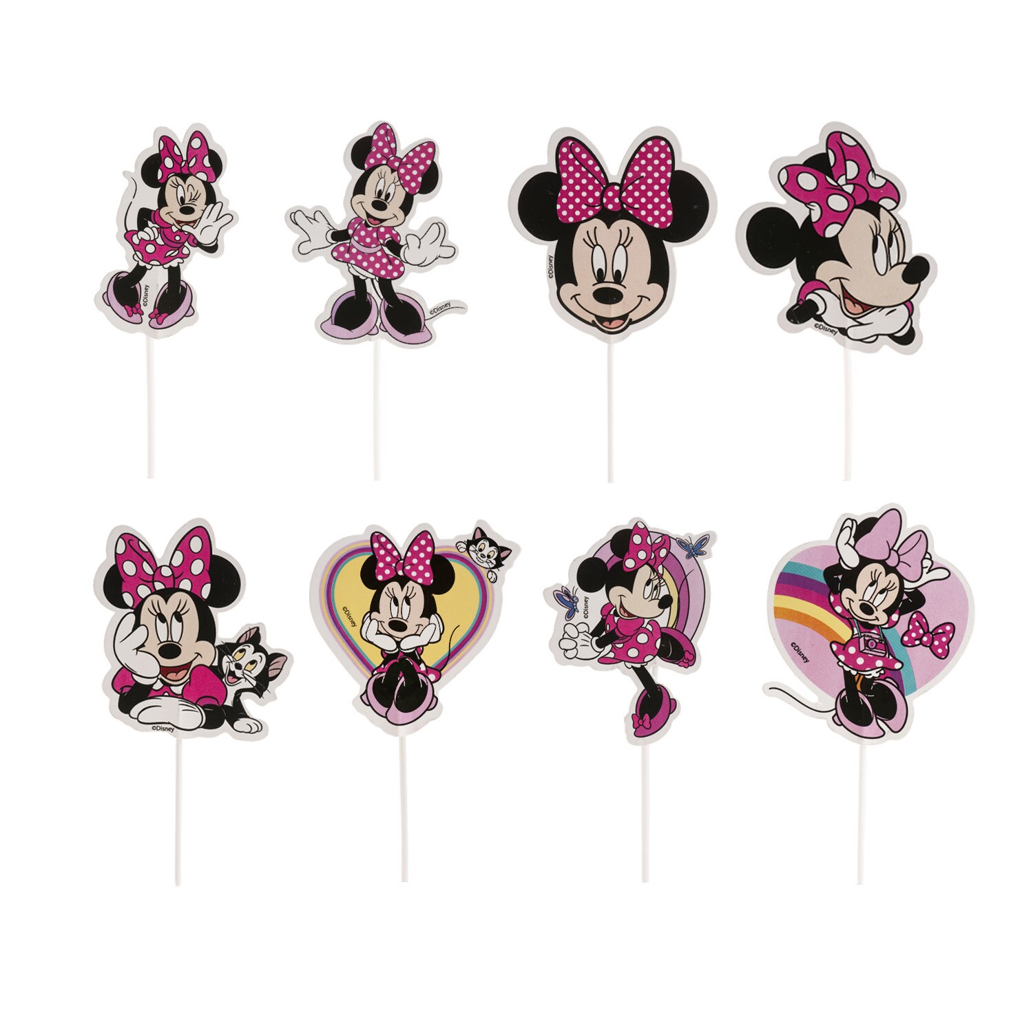 Minnie Mouse - Caketoppers 16 stuks